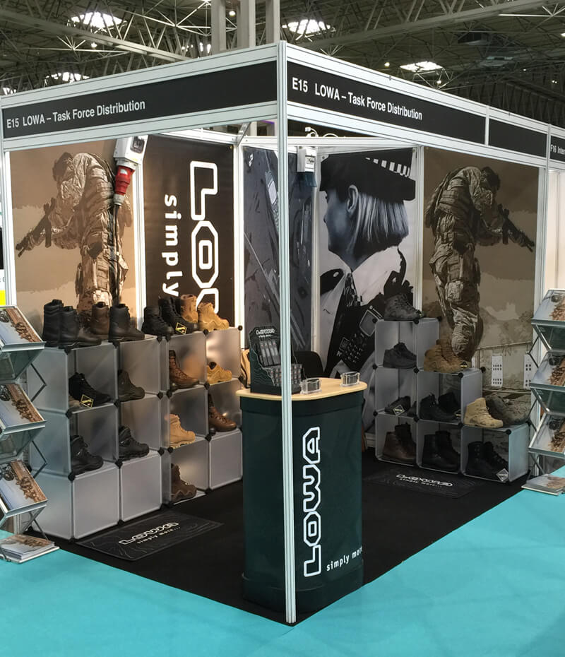 Emergency Services Show LOWA Exhibition Stand 